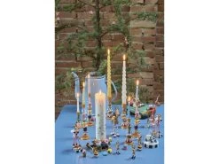 Heiligabend Kerzenhalter F/dünne Stabkerze -Haushaltsgegenstände Verkäufe 15713 env 1 2202 high